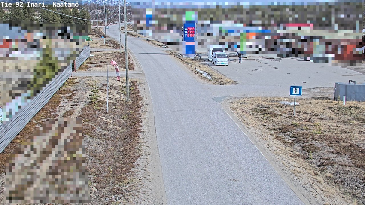 Kelikamerat Kuva Tie 92 Inari, Näätämö, Inari, Lappi