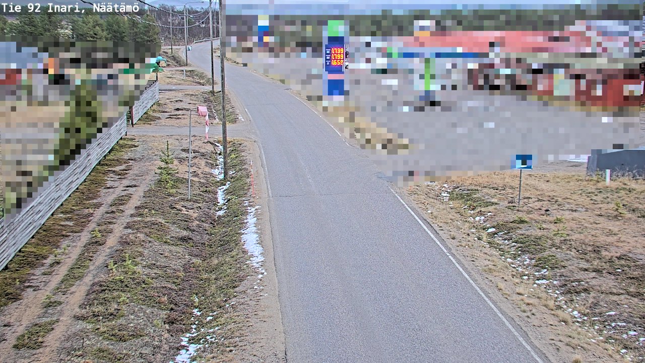 Kelikamerat Kuva Tie 92 Inari, Näätämö, Inari, Lappi