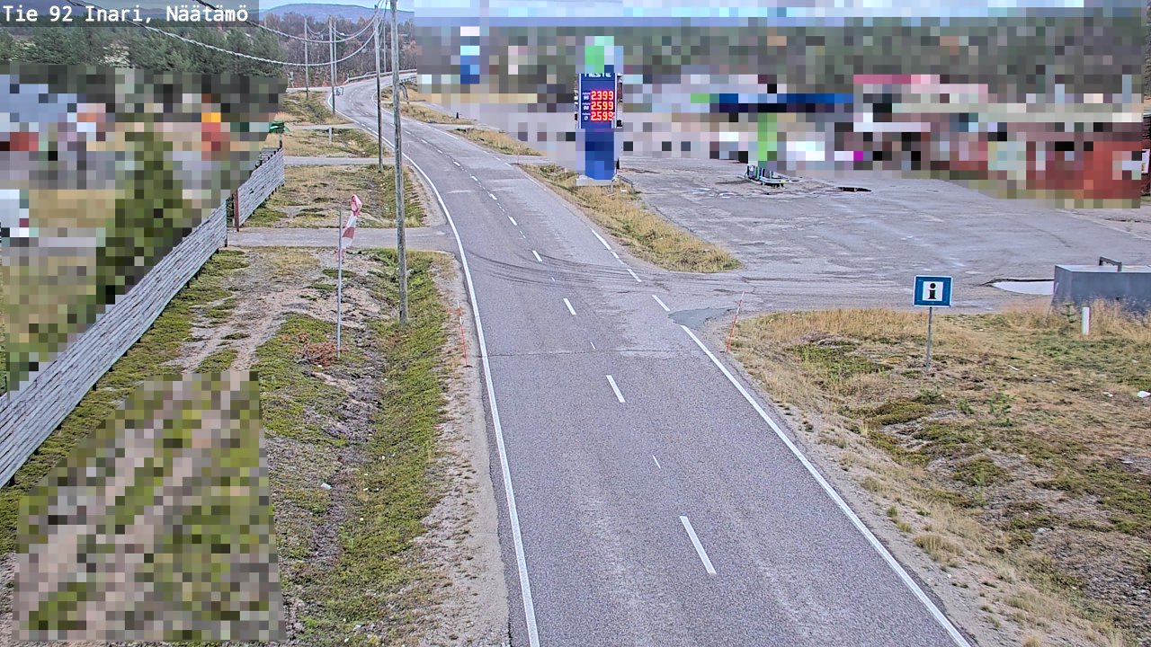 Kelikamerat Kuva Tie 92 Inari, Näätämö, Inari, Lappi