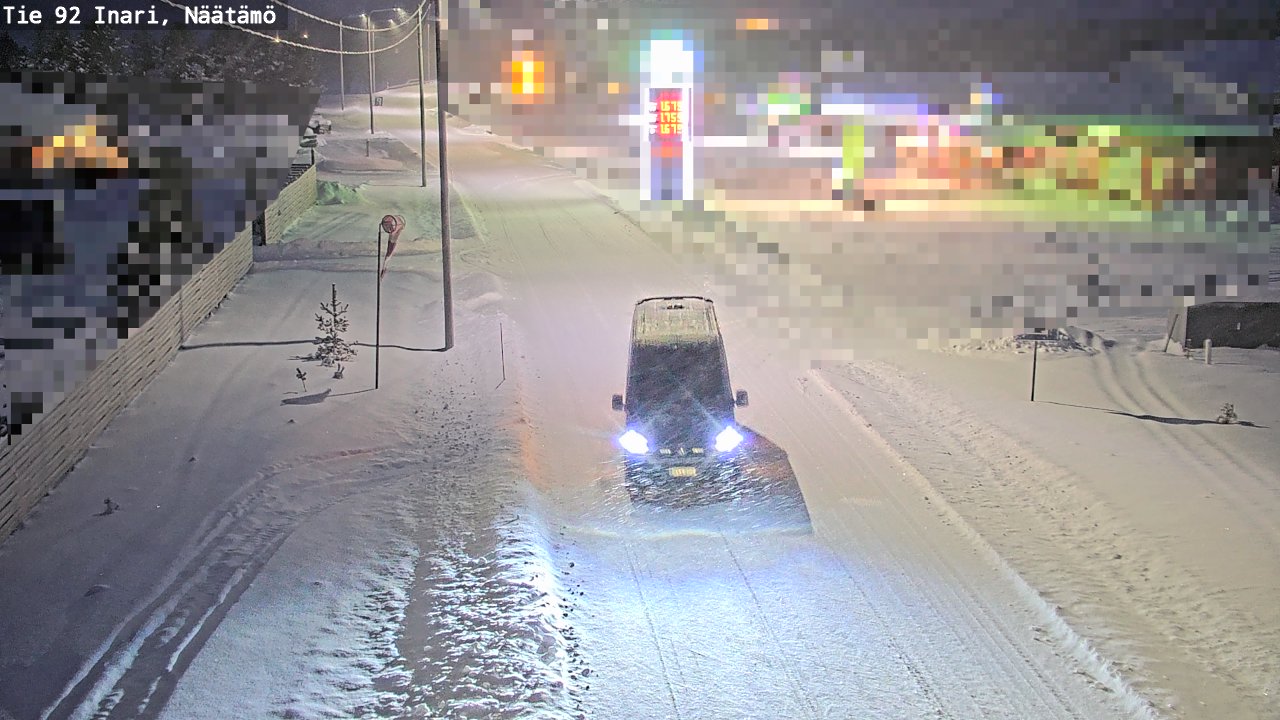 Weather Camera Image Road 92 Inari, Näätämö, Inari, Lappi