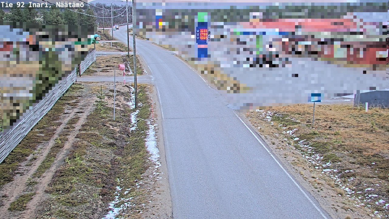 Kelikamerat Kuva Tie 92 Inari, Näätämö, Inari, Lappi