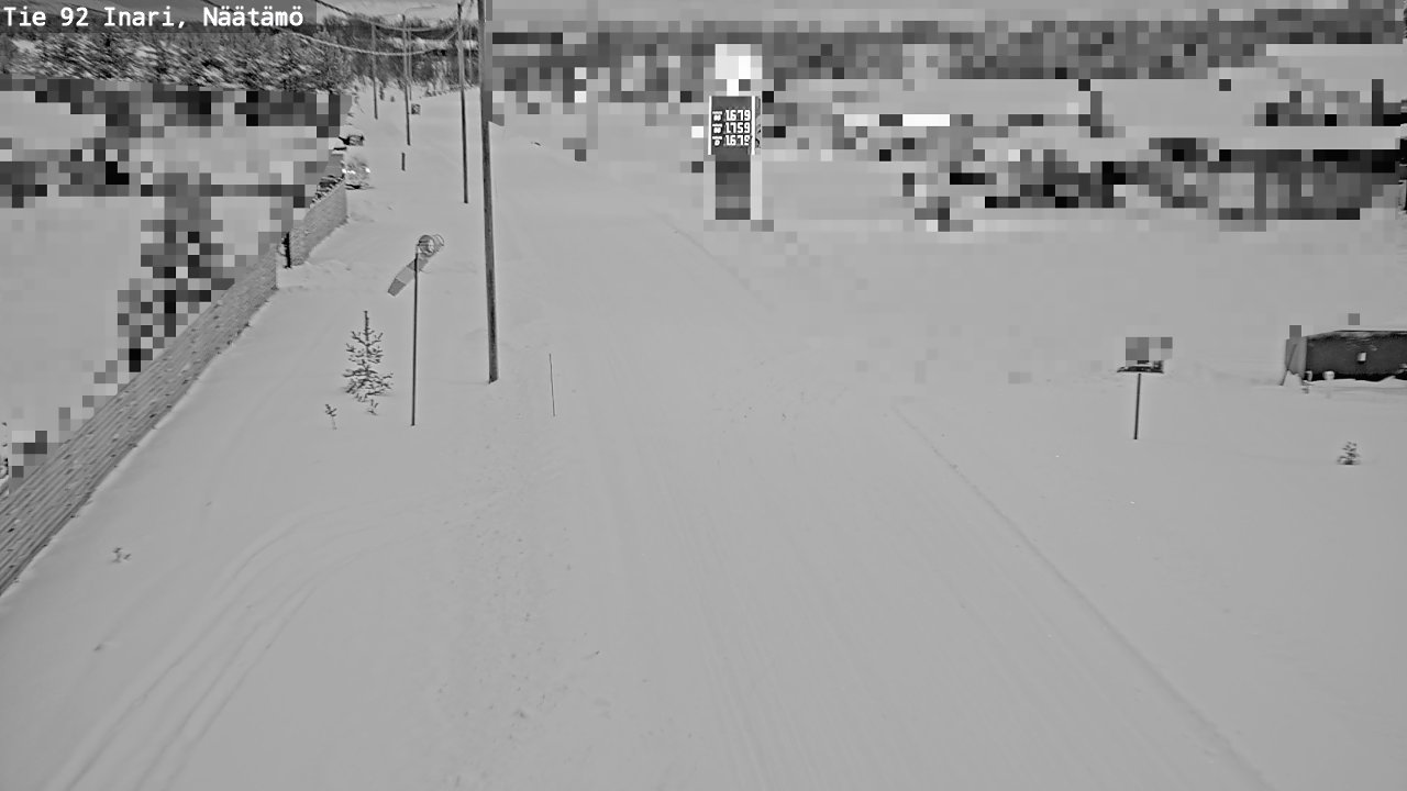 Weather Camera Image Road 92 Inari, Näätämö, Inari, Lappi