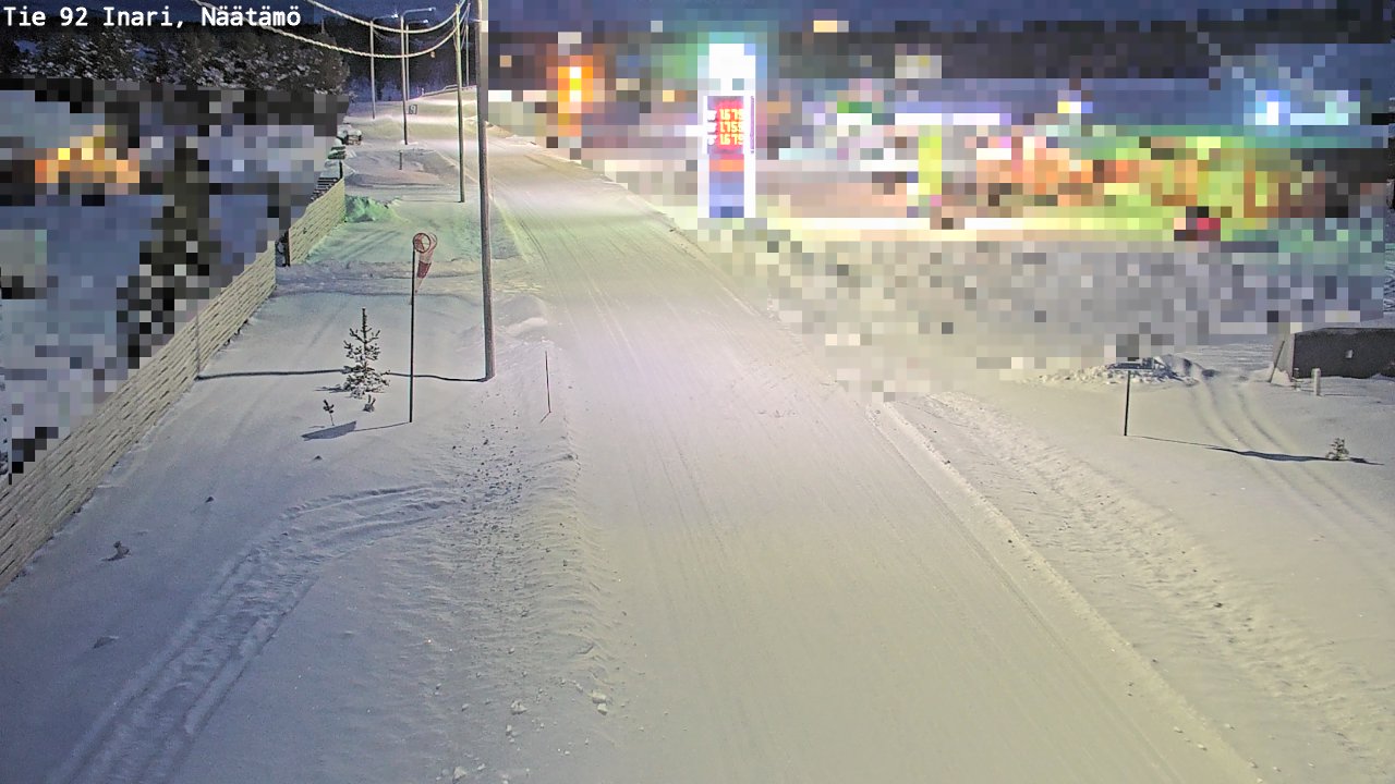 Weather Camera Image Road 92 Inari, Näätämö, Inari, Lappi