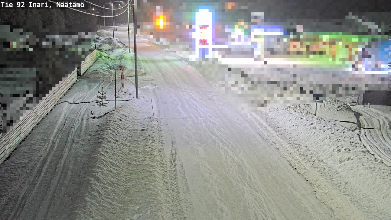 Kelikamerat Kuva Tie 92 Inari, Näätämö, Inari, Lappi