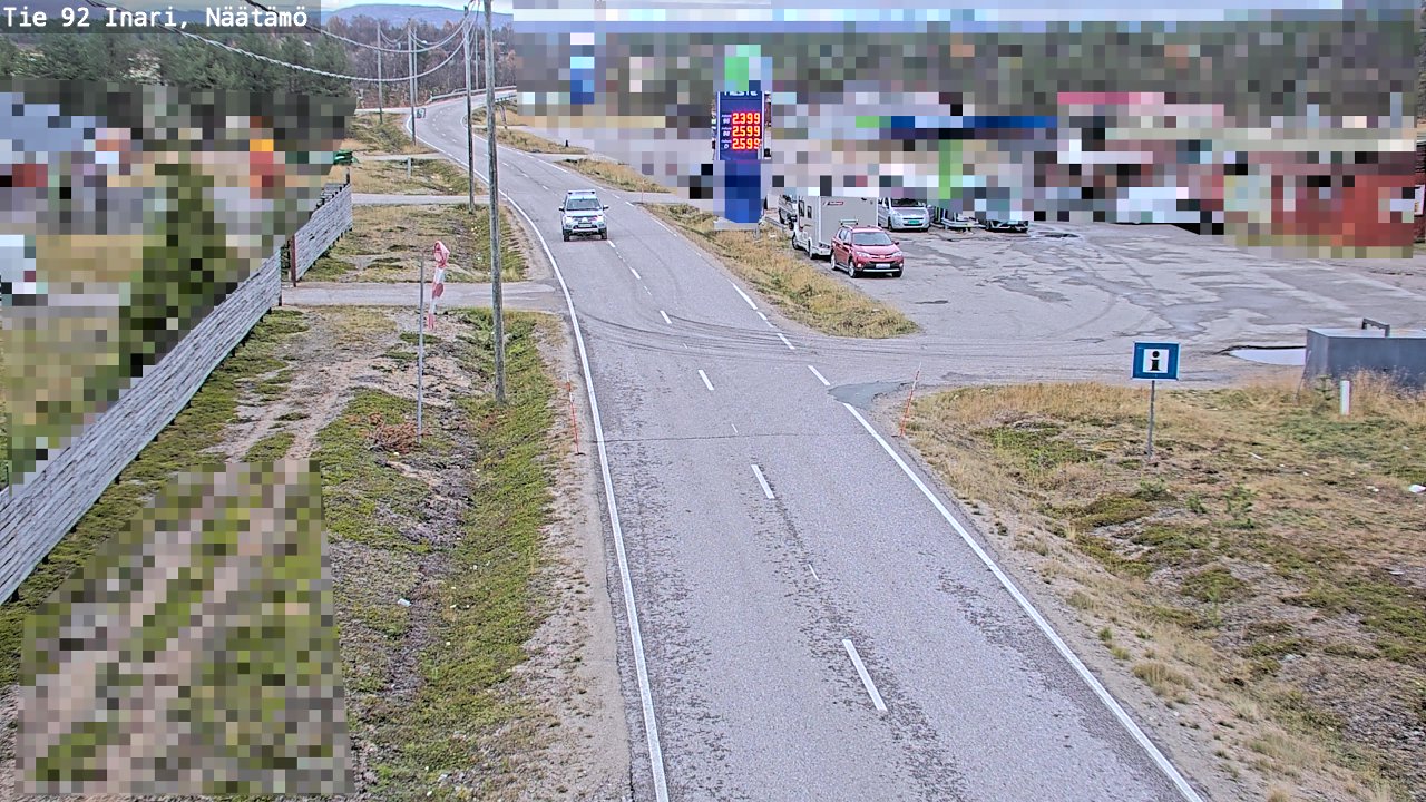 Kelikamerat Kuva Tie 92 Inari, Näätämö, Inari, Lappi