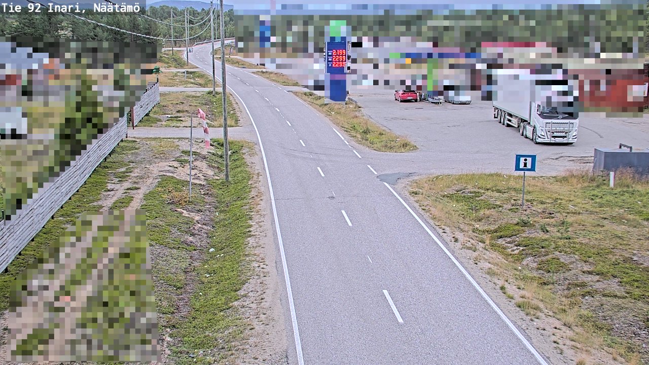 Kelikamerat Kuva Tie 92 Inari, Näätämö, Inari, Lappi