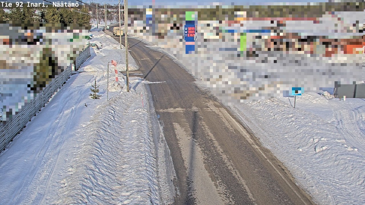 Kelikamerat Kuva Tie 92 Inari, Näätämö, Inari, Lappi