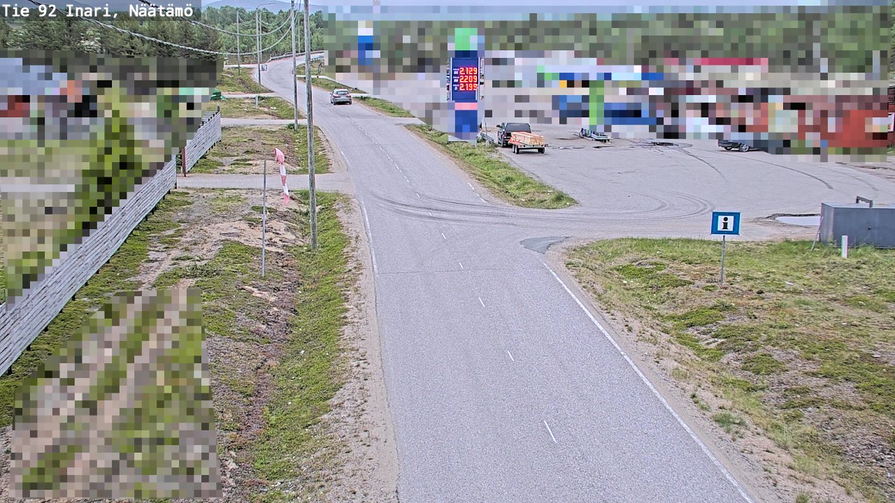 Kelikamerat Kuva Tie 92 Inari, Näätämö, Inari, Lappi