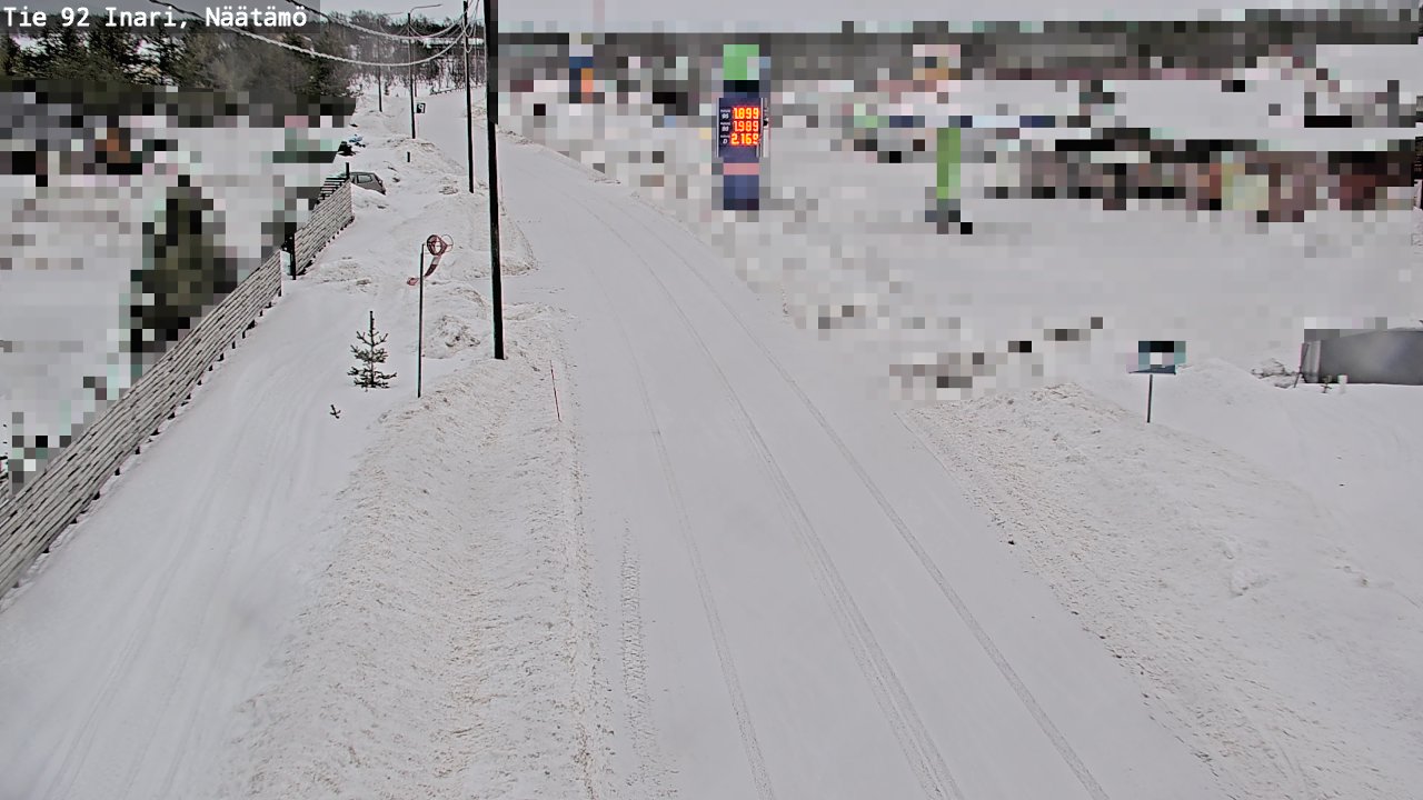 Kelikamerat Kuva Tie 92 Inari, Näätämö, Inari, Lappi
