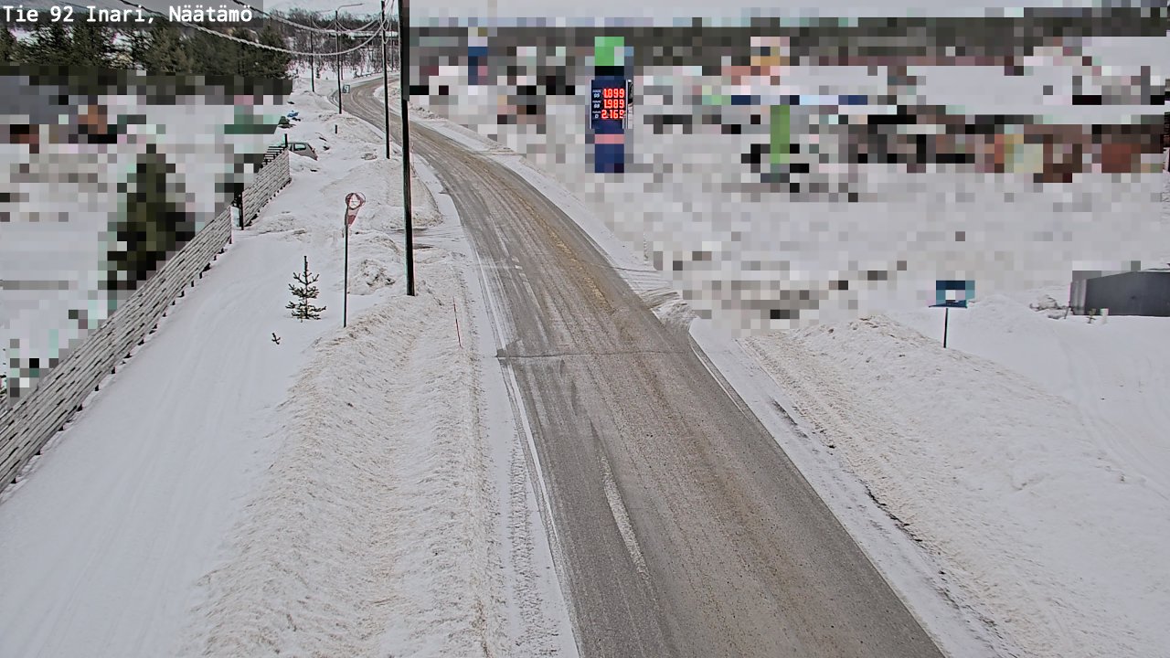 Weather Camera Image Road 92 Inari, Näätämö, Inari, Lappi