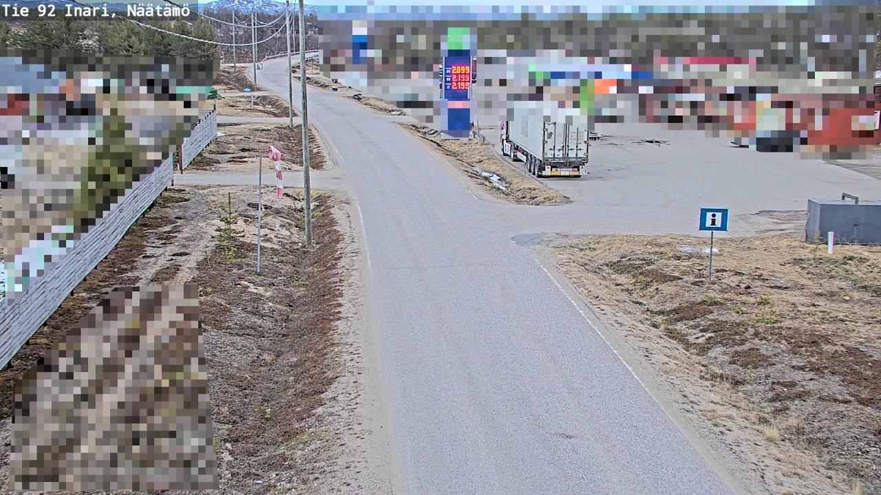 Kelikamerat Kuva Tie 92 Inari, Näätämö, Inari, Lappi