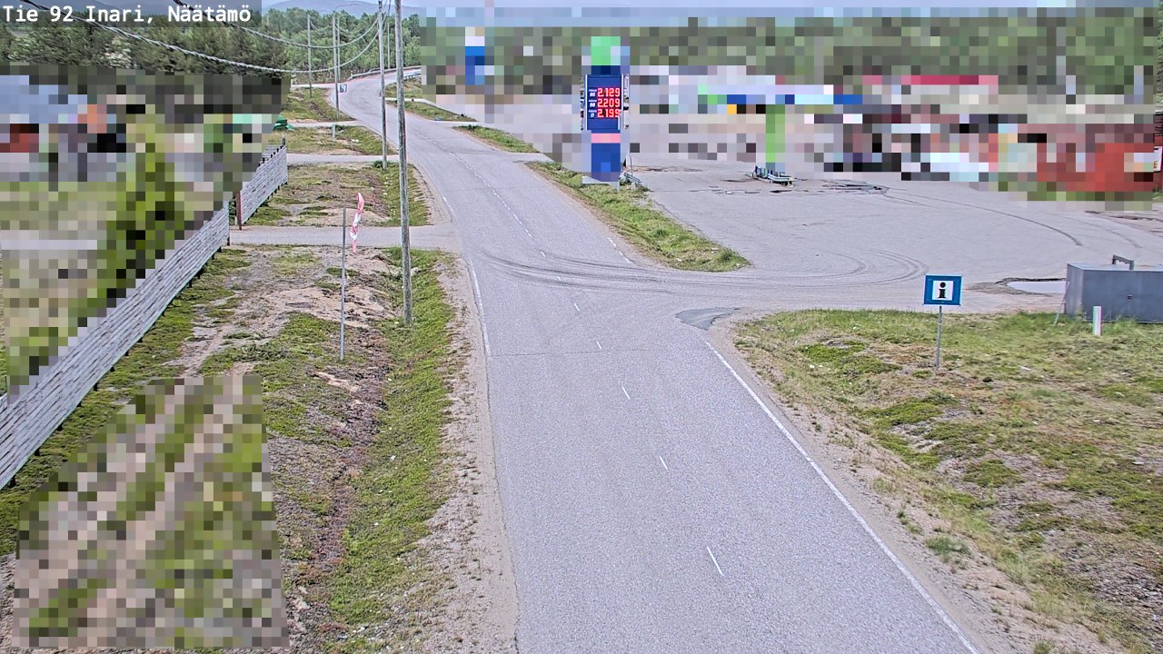 Kelikamerat Kuva Tie 92 Inari, Näätämö, Inari, Lappi