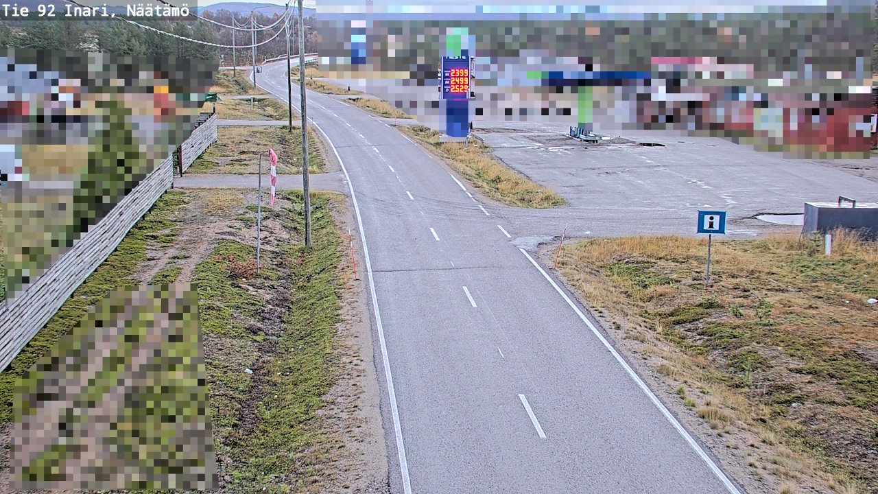 Kelikamerat Kuva Tie 92 Inari, Näätämö, Inari, Lappi
