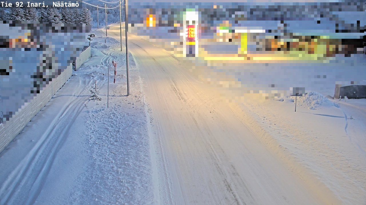 Weather Camera Image Road 92 Inari, Näätämö, Inari, Lappi