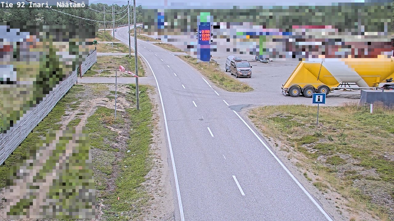 Kelikamerat Kuva Tie 92 Inari, Näätämö, Inari, Lappi