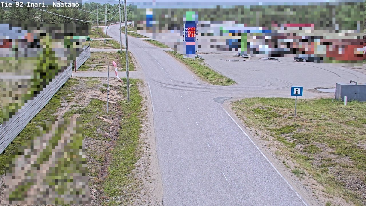 Kelikamerat Kuva Tie 92 Inari, Näätämö, Inari, Lappi