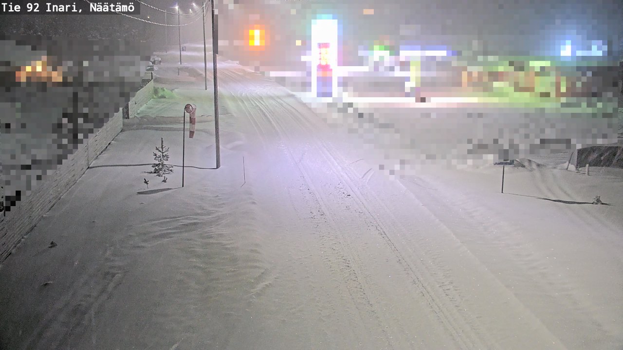 Weather Camera Image Road 92 Inari, Näätämö, Inari, Lappi