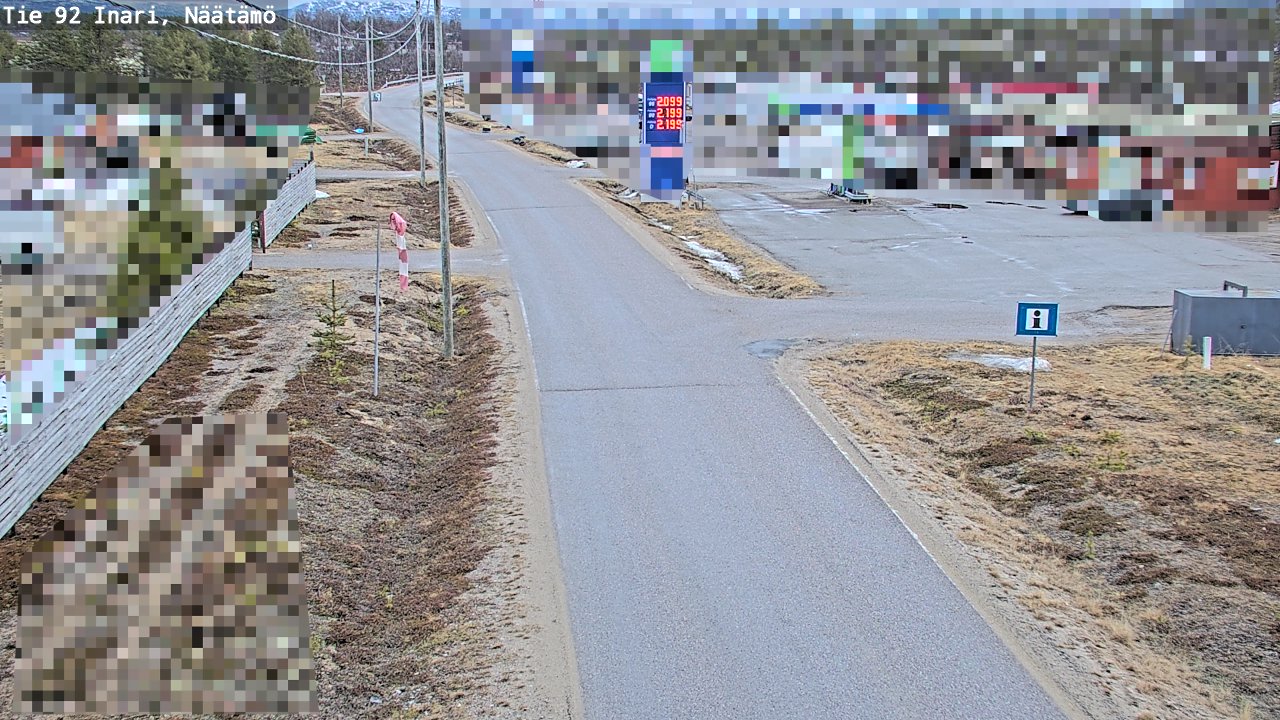 Kelikamerat Kuva Tie 92 Inari, Näätämö, Inari, Lappi