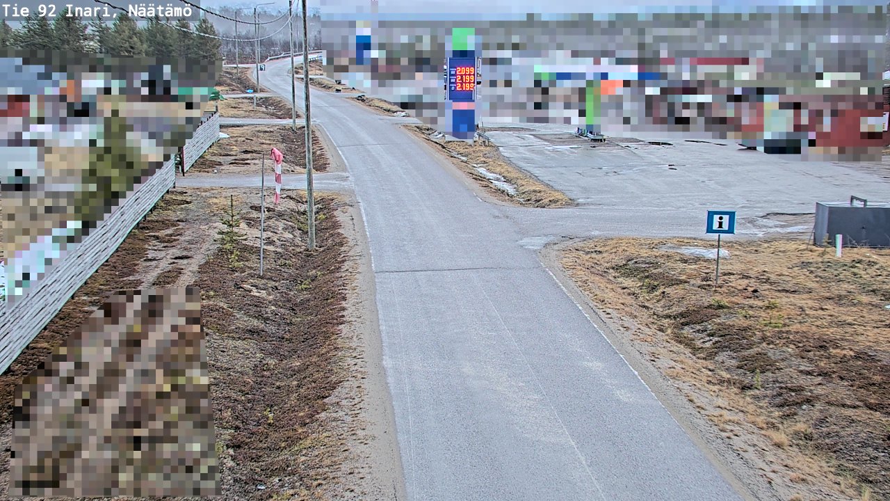 Kelikamerat Kuva Tie 92 Inari, Näätämö, Inari, Lappi