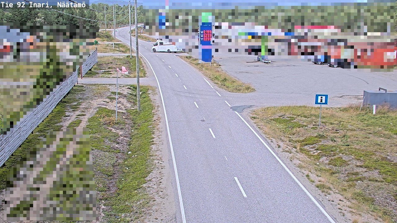 Kelikamerat Kuva Tie 92 Inari, Näätämö, Inari, Lappi