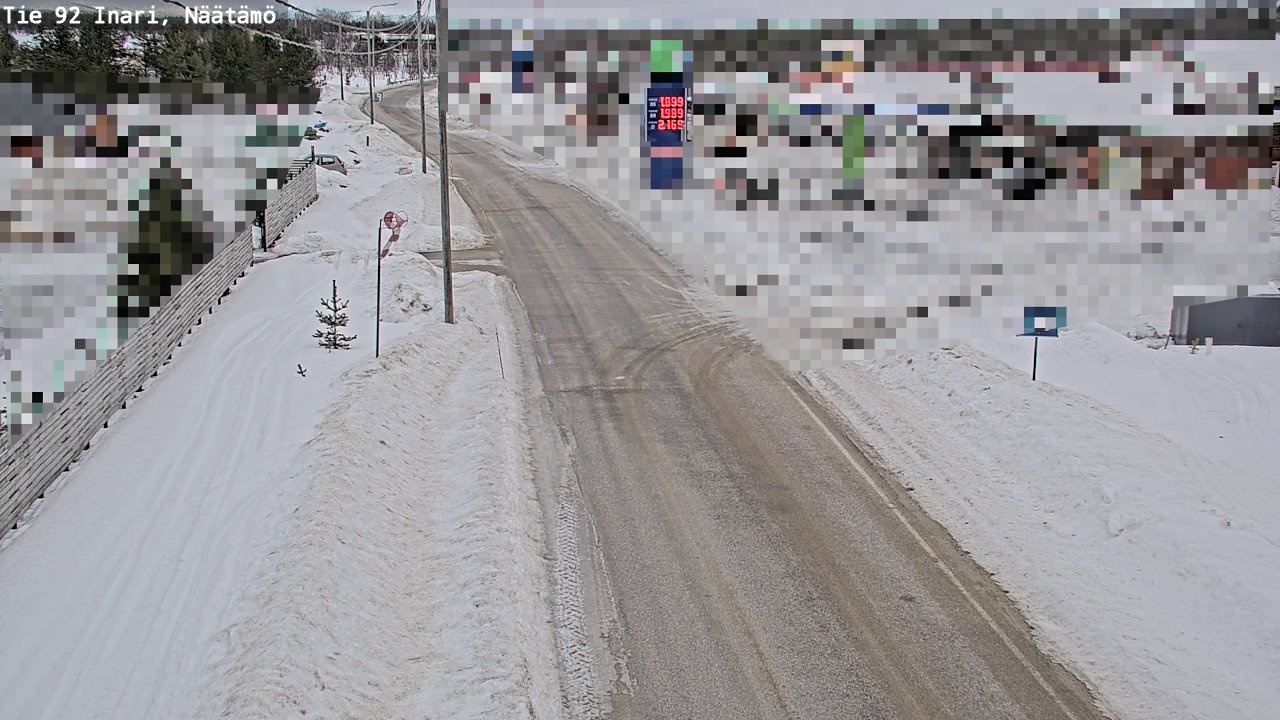Kelikamerat Kuva Tie 92 Inari, Näätämö, Inari, Lappi