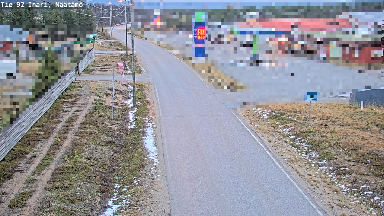 Kelikamerat Kuva Tie 92 Inari, Näätämö, Inari, Lappi