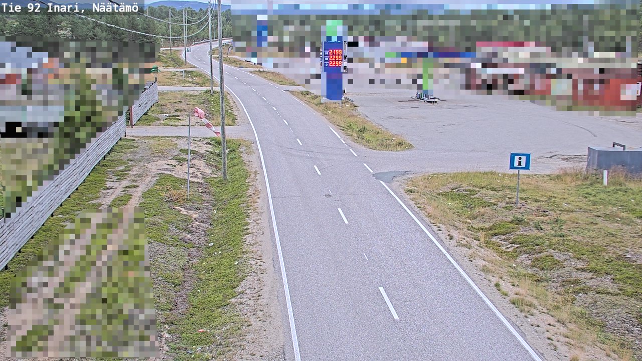Kelikamerat Kuva Tie 92 Inari, Näätämö, Inari, Lappi