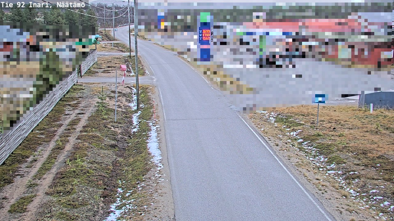 Kelikamerat Kuva Tie 92 Inari, Näätämö, Inari, Lappi