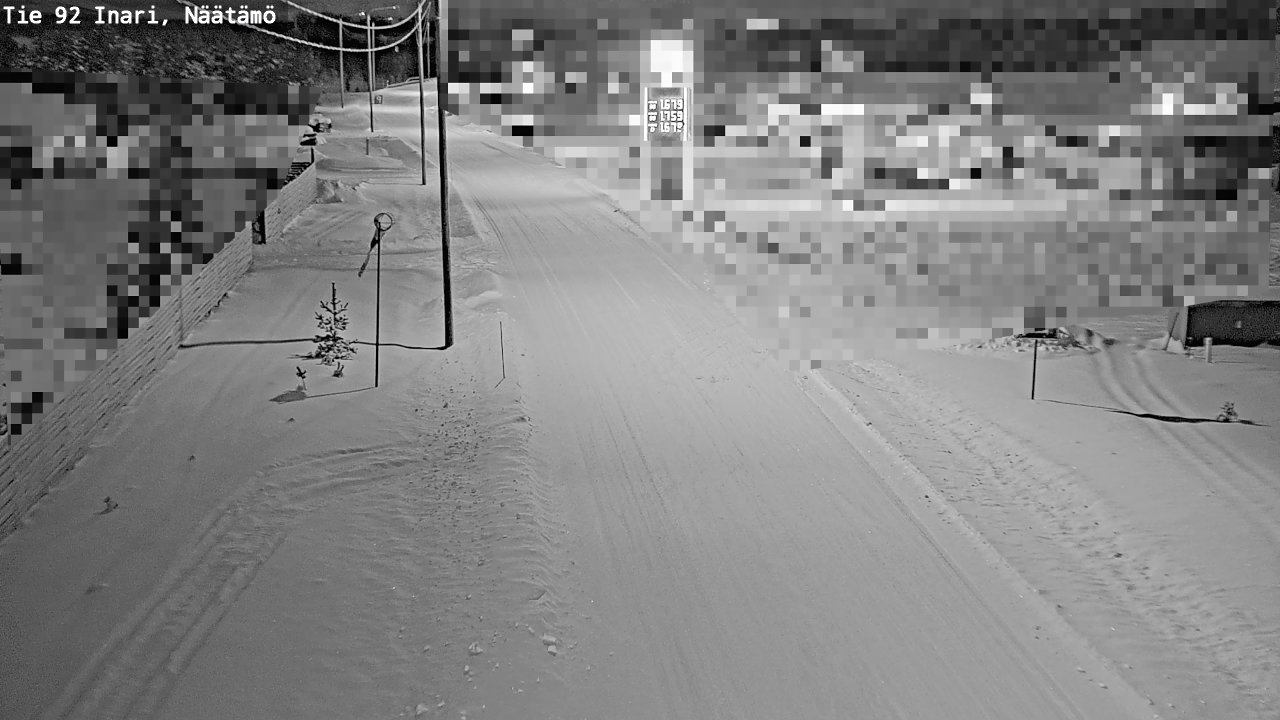 Weather Camera Image Road 92 Inari, Näätämö, Inari, Lappi