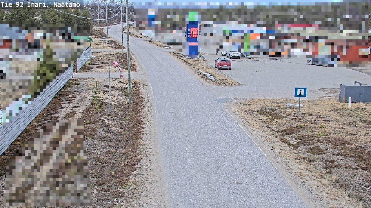 Kelikamerat Kuva Tie 92 Inari, Näätämö, Inari, Lappi