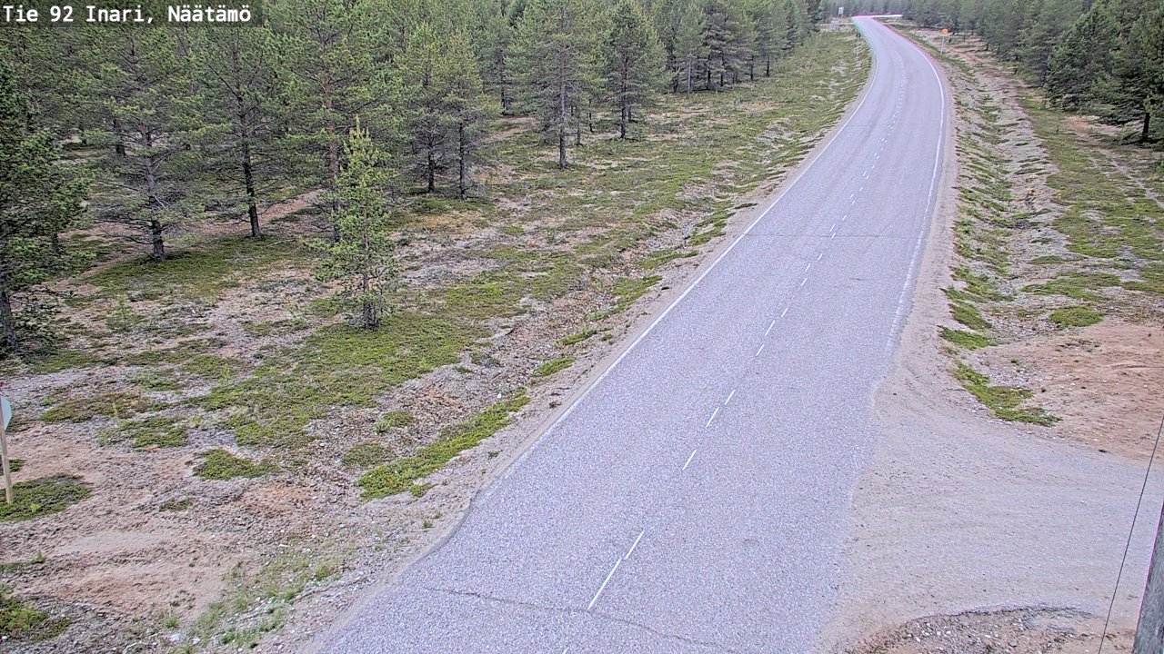 Kelikamerat Kuva Tie 92 Inari, Näätämö, Inari, Lappi