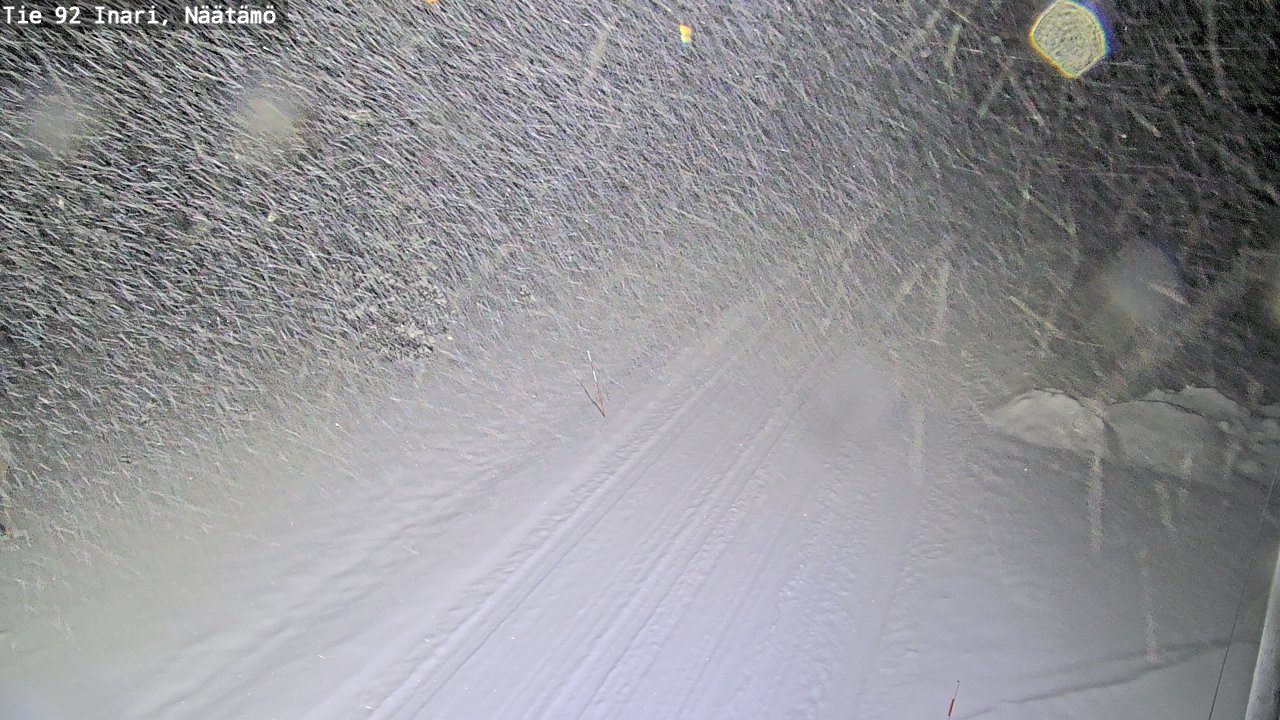 Weather Camera Image Väg 92 Enare, Näätämö, Inari, Lappi