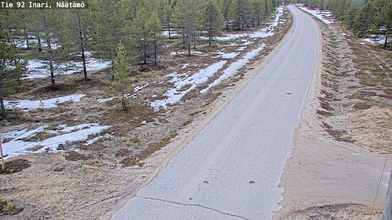 Kelikamerat Kuva Tie 92 Inari, Näätämö, Inari, Lappi