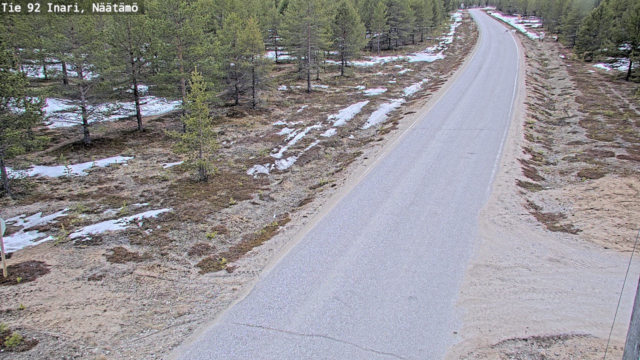 Kelikamerat Kuva Tie 92 Inari, Näätämö, Inari, Lappi