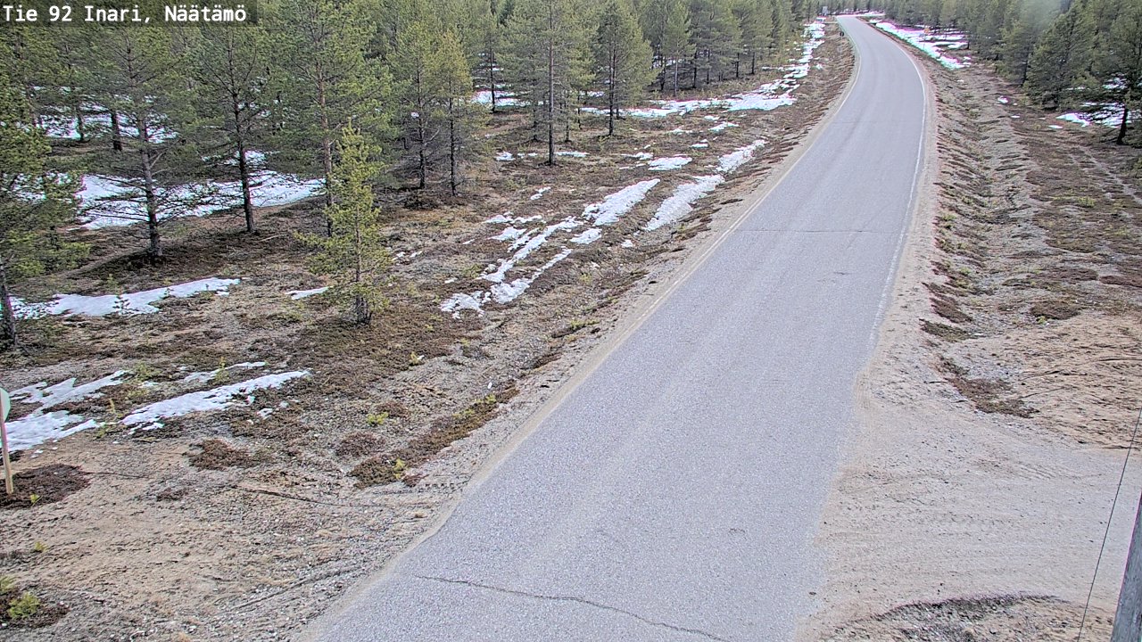 Kelikamerat Kuva Tie 92 Inari, Näätämö, Inari, Lappi