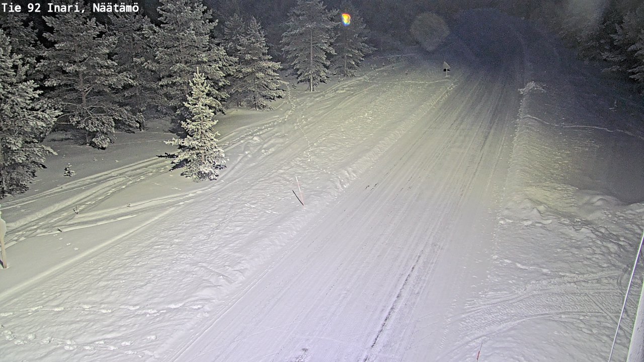 Kelikamerat Kuva Tie 92 Inari, Näätämö, Inari, Lappi