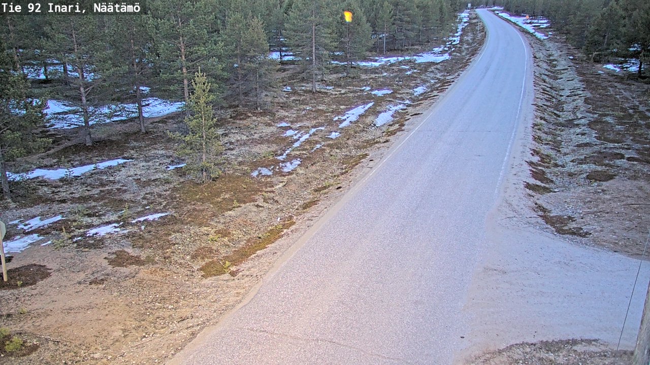 Weather Camera Image Road 92 Inari, Näätämö, Inari, Lappi