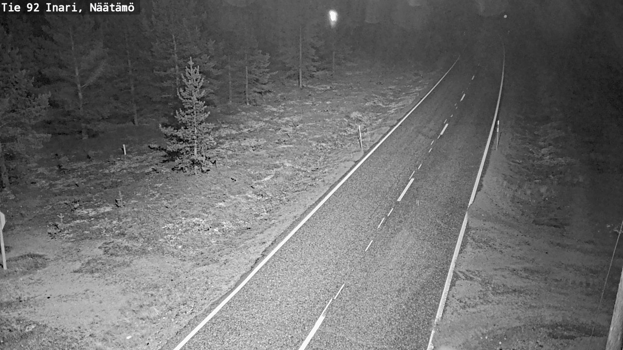 Kelikamerat Kuva Tie 92 Inari, Näätämö, Inari, Lappi
