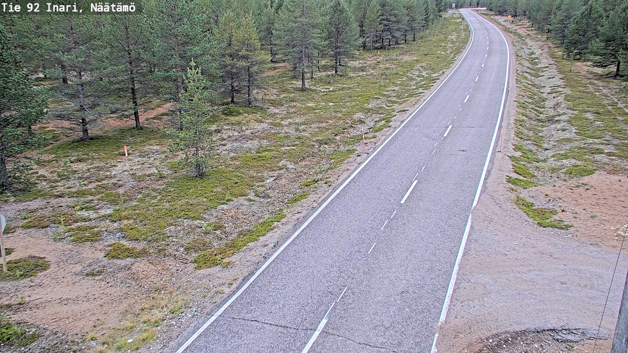 Kelikamerat Kuva Tie 92 Inari, Näätämö, Inari, Lappi