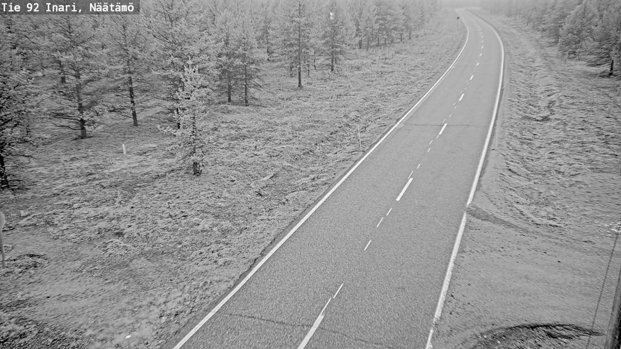 Weather Camera Image Road 92 Inari, Näätämö, Inari, Lappi