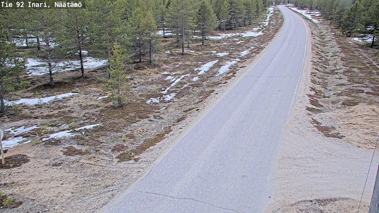 Kelikamerat Kuva Tie 92 Inari, Näätämö, Inari, Lappi