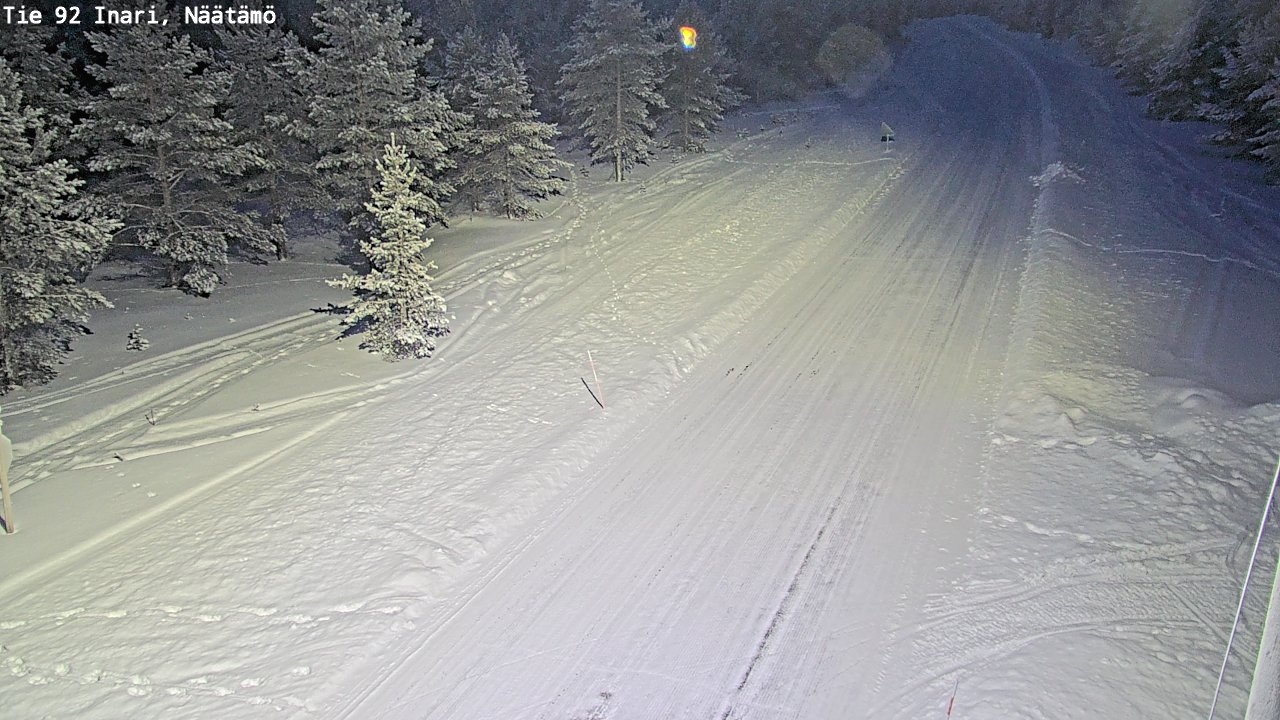 Kelikamerat Kuva Tie 92 Inari, Näätämö, Inari, Lappi