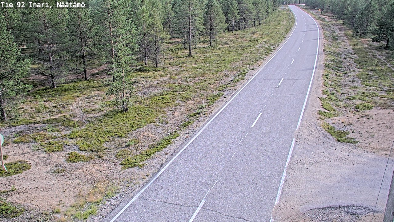 Kelikamerat Kuva Tie 92 Inari, Näätämö, Inari, Lappi