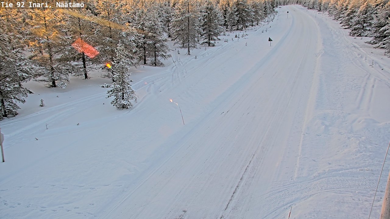 Kelikamerat Kuva Tie 92 Inari, Näätämö, Inari, Lappi