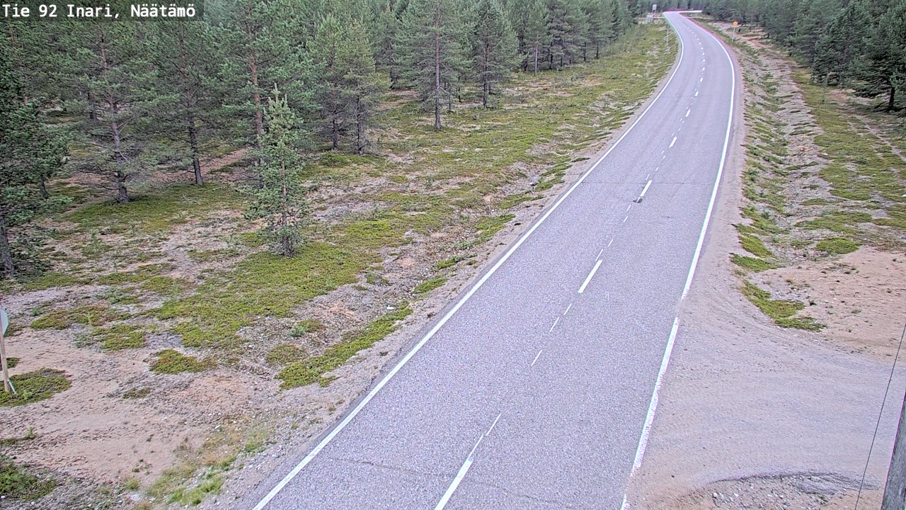 Weather Camera Image Väg 92 Enare, Näätämö, Inari, Lappi