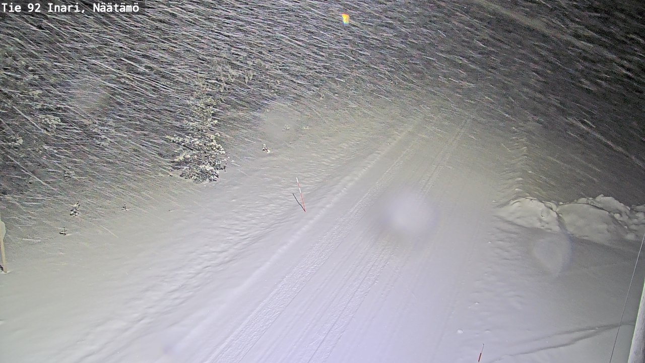 Kelikamerat Kuva Tie 92 Inari, Näätämö, Inari, Lappi