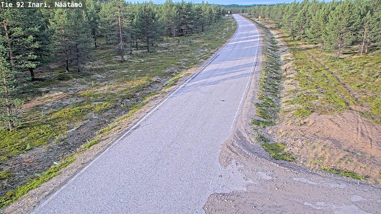 Kelikamerat Kuva Tie 92 Inari, Näätämö, Inari, Lappi