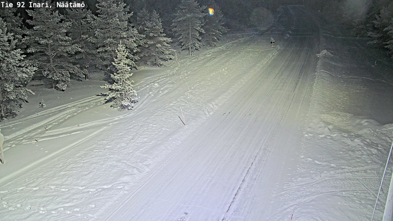 Kelikamerat Kuva Tie 92 Inari, Näätämö, Inari, Lappi