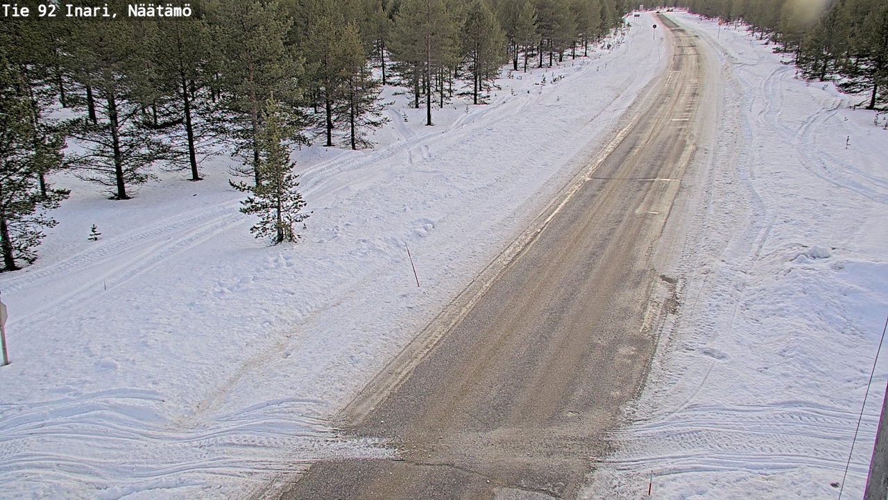 Kelikamerat Kuva Tie 92 Inari, Näätämö, Inari, Lappi