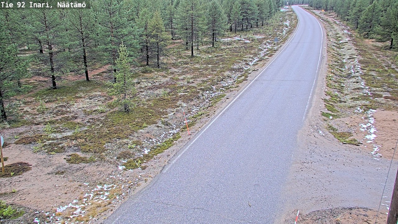 Kelikamerat Kuva Tie 92 Inari, Näätämö, Inari, Lappi